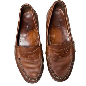 Cole Haan Mens Brown Leather Penny Loafers Dress Shoes Size 9M
